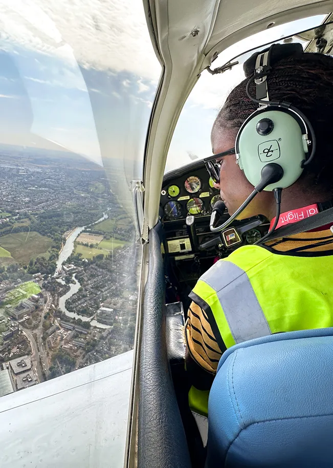 Flying lessons at our pre college summer program