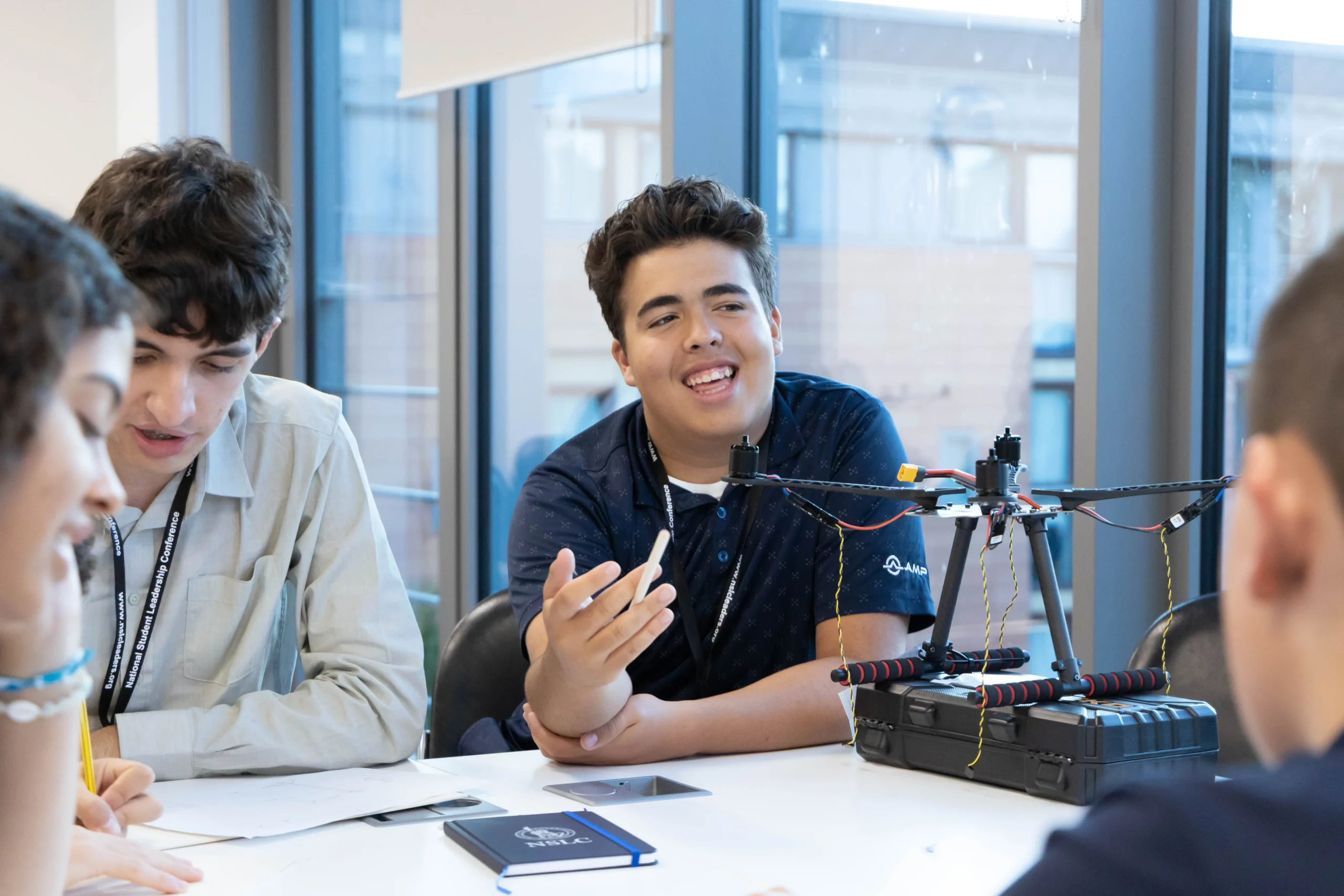 Student at Oxford Summer School Lab